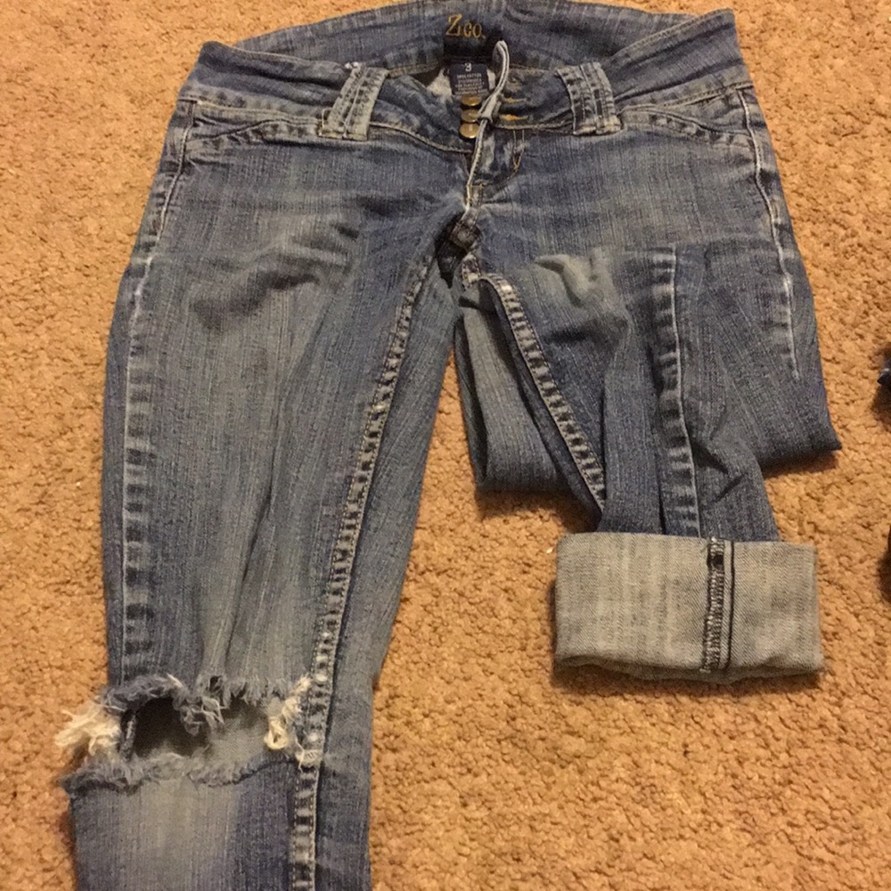 Girls jeans size 3 mid rise